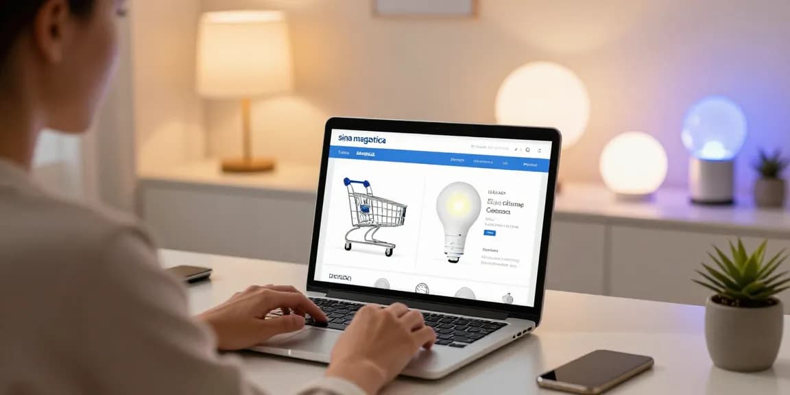 Sina magnetica showcased in an online shopping experience; discover the best LED products in e-commerce.