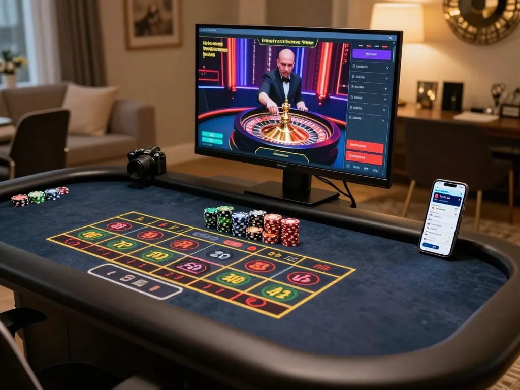 Betting on a live dealer roulette game at 78wind in an engaging online gaming setup