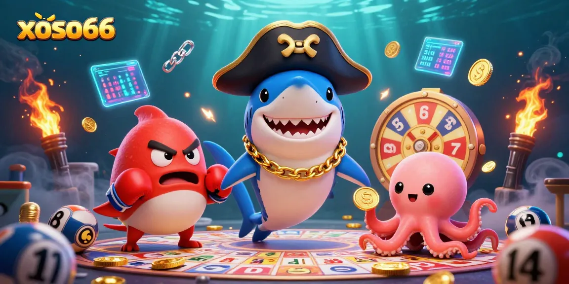 Engage in thrilling lottery action with xoso66's vibrant characters and elements!
