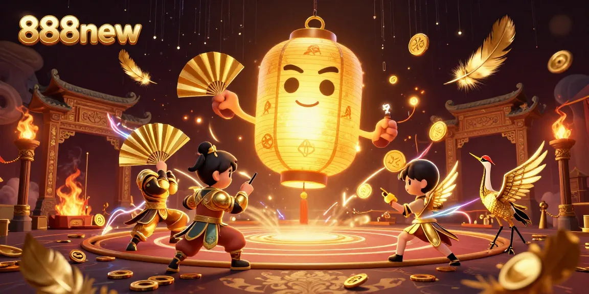 Experience thrilling gameplay at 888new with our captivating giant lantern spirit and casino atmosphere.