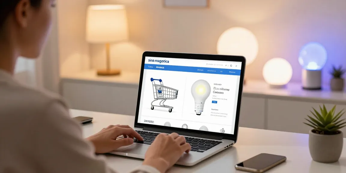 Sina magnetica showcased in an online shopping experience; discover the best LED products in e-commerce.